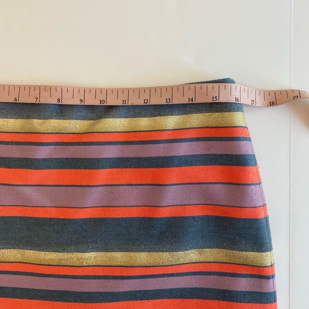 JCrew Mid Thigh Striped Skirt - Picture 4 of 6